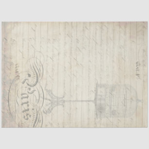 Papier Mousseline Papier compagnon de découpage Ephemera Peacock