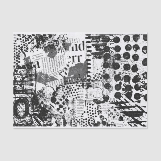 Papier Mousseline Papier d'art multimédia mixte pour découpage ou co (Recto)