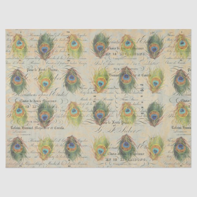 Papier Mousseline Papier de Complimentry Decoupage d'éphémères de (Recto)