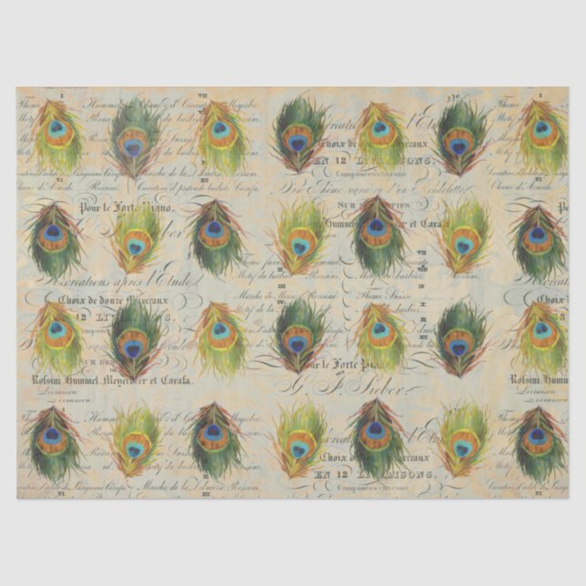 Papier Mousseline Papier de Complimentry Decoupage d'éphémères de (Recto)