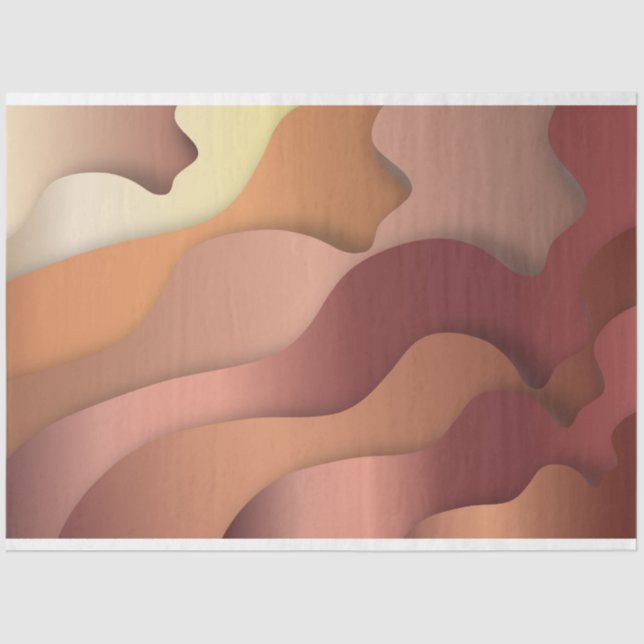 Papier Mousseline papier de cuivre (Recto)