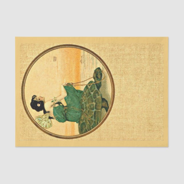 Papier Mousseline Papier de découpage 10"x15" - Raphael Kirchner 5 (Recto)