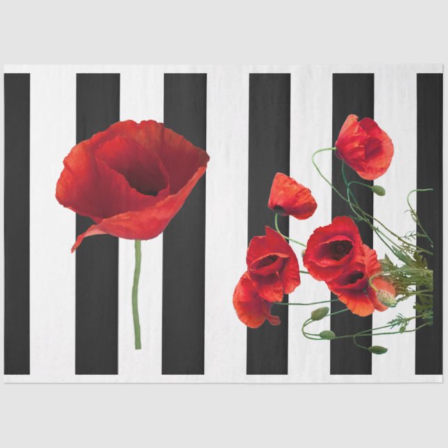 Papier Mousseline Papier de découpage à fleur rouge 3D (Recto)