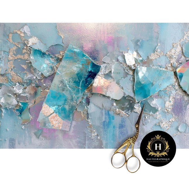 Papier Mousseline Papier de découpage Aqua Crystal Dragon Scale (Créateur téléchargé)