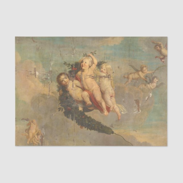 Papier Mousseline Papier de découpage Cherub Art Angel (Recto)