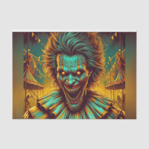 Papier Mousseline Papier de découpage clown déplaisant