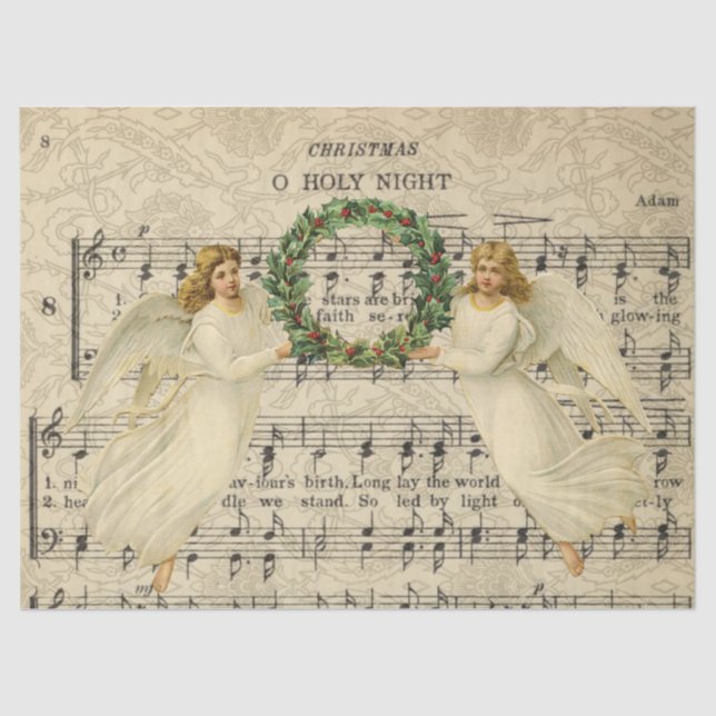 Papier Mousseline Papier de découpage de la nuit Sainte (Recto)