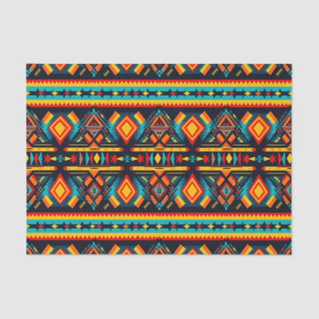 Papier Mousseline Papier de découpage de l'harmonie aztèque (Recto)