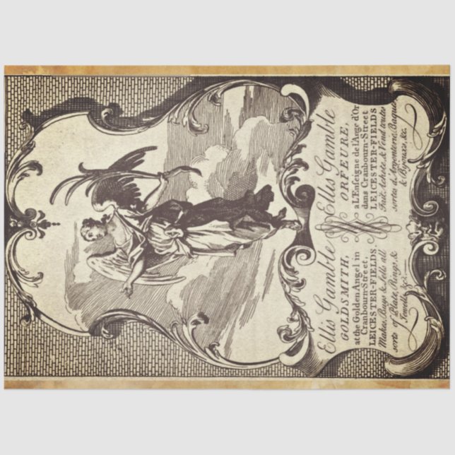 Papier Mousseline Papier de découpage de meubles Goldsmith (Recto)