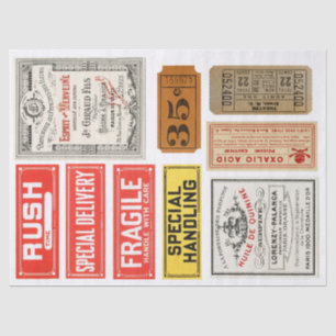 Papier Mousseline Papier de Decoupage d'éléments d'étiquette de