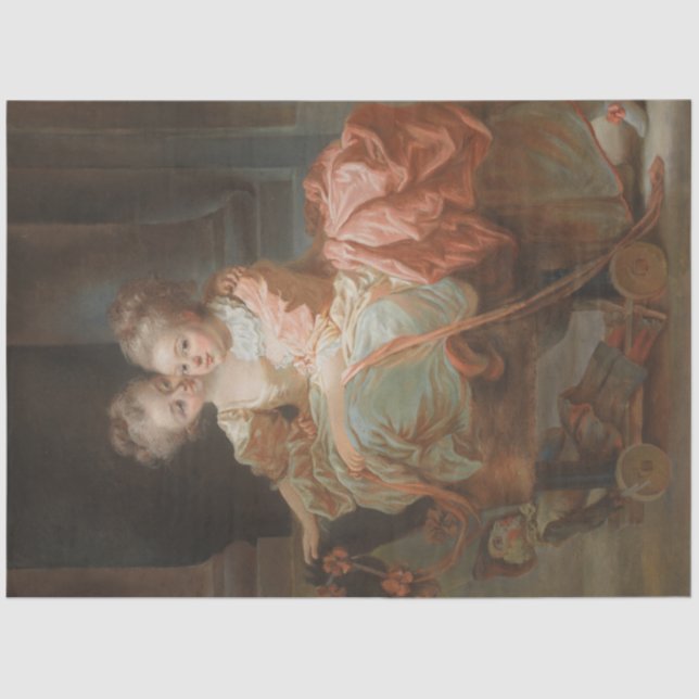 Papier Mousseline Papier de découpage des soeurs princières (Recto)