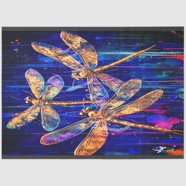 Papier Mousseline Papier de découpage du tissu de vol Aurora (Recto)