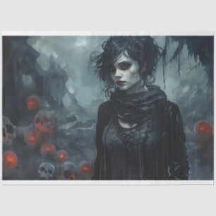 Papier Mousseline Papier de découpage éffrayant fille 4