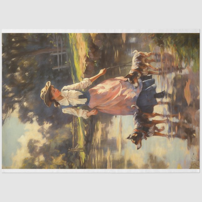 Papier Mousseline Papier de découpage, Enveloppement, La Joie de l'E (Recto)