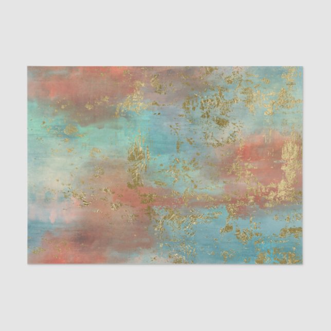 Papier Mousseline Papier de découpage fin or (Recto)