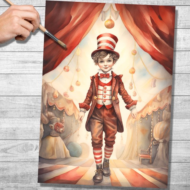 Papier Mousseline Papier de découpage Little Ringmaster 6 (Créateur téléchargé)