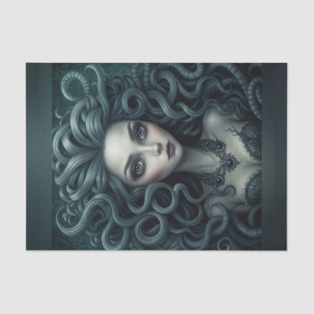 Papier Mousseline Papier de découpage mythique Medusa (Recto)