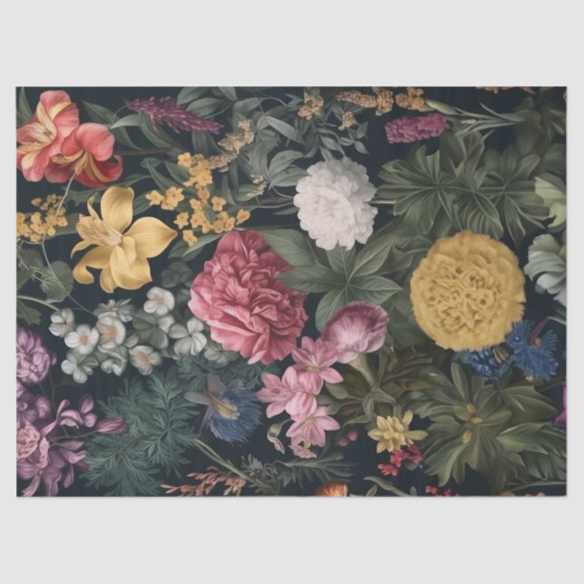 Papier Mousseline Papier de découpage, Papier d'emballage - Fantasia (Recto)