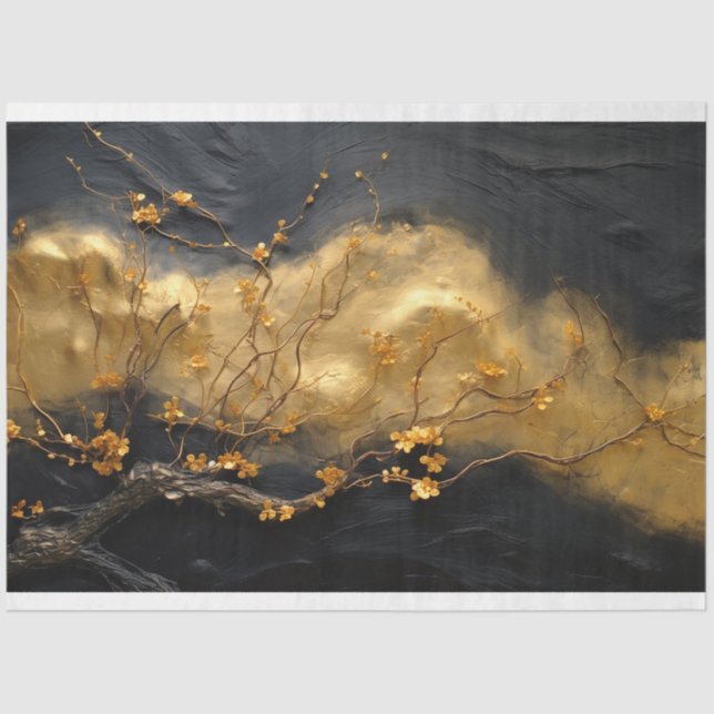 Papier Mousseline Papier de découpage, Papier d'enrobage - Blooms de (Recto)