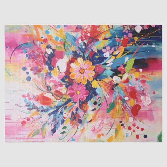 Papier Mousseline Papier de découpage, Papier d'enrobage - Exotics E (Recto)