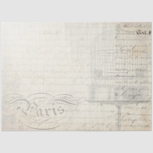 Papier Mousseline Papier de découpage Peacock Script Companion