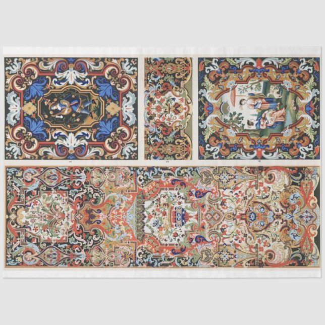 Papier Mousseline Papier de découpage portrait (Recto)