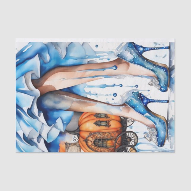 Papier Mousseline Papier de découpage Princesse de minuit (Recto)