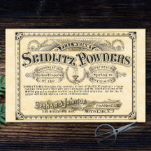 Papier de découpage publicitaire apothécaire vinta