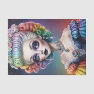 Papier Mousseline Papier de découpage Rainbow Marie Antoinette