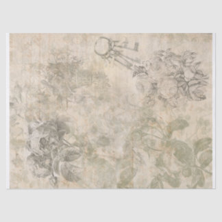 Papier Mousseline Papier de découpage rose romantique