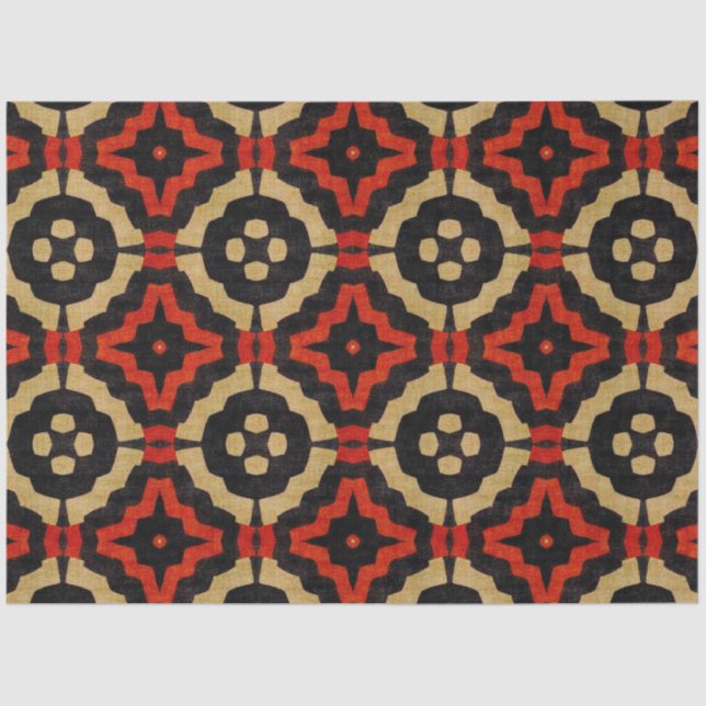 Papier Mousseline Papier de découpage textile africain (Recto)