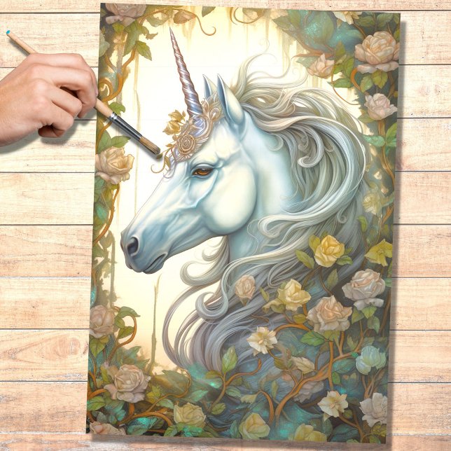 Papier Mousseline Papier de découpage Unicorne 5 (Créateur téléchargé)
