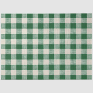 Papier Mousseline Papier de découpage vert et bleu Buffalo Check