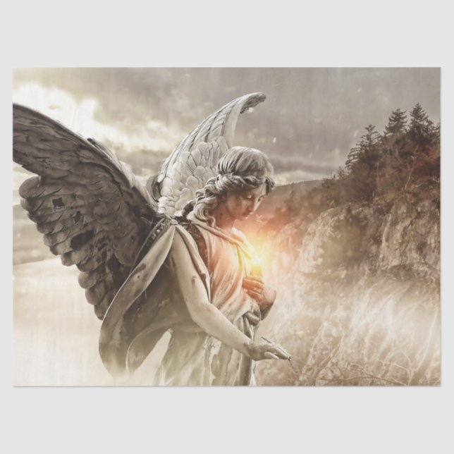 Papier Mousseline Papier de fond Angel Découpage (Recto)