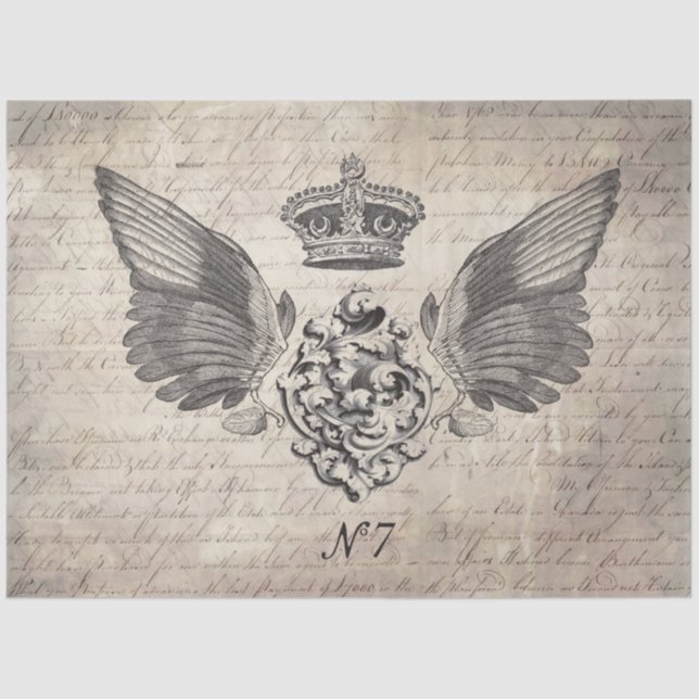 Papier Mousseline papier de fond de découpage des ailes (Recto)