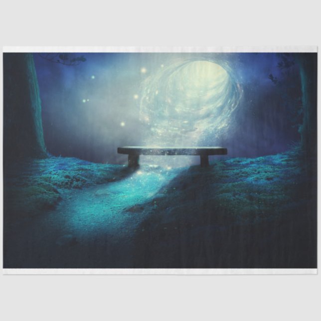 Papier Mousseline Papier de fond de découpage du cosmos de la forêt  (Recto)