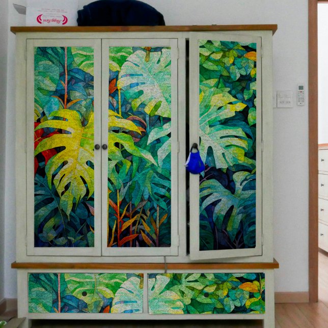 Papier Mousseline Papier de fond de découpage tropical (Créateur téléchargé)