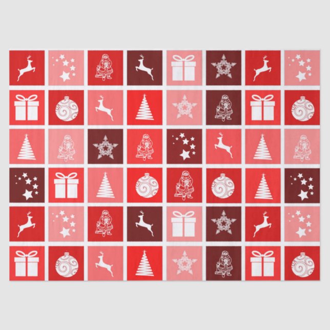 Papier Mousseline papier de mouchoirs de noël (Recto)