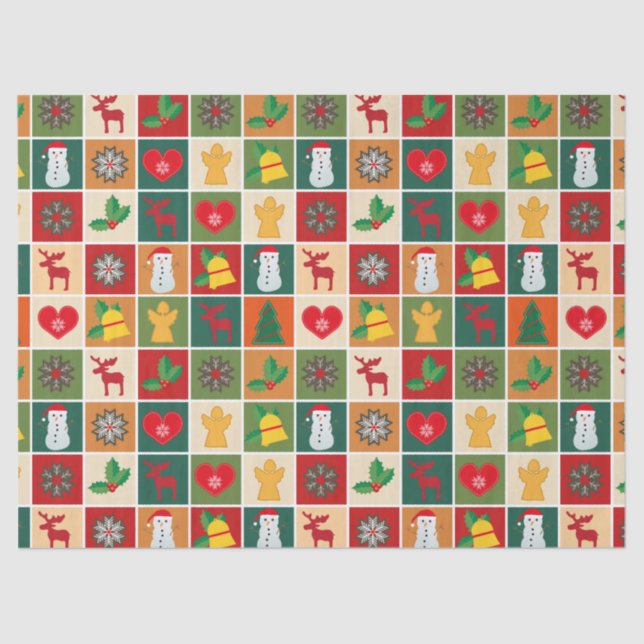 Papier Mousseline papier de mouchoirs de noël (Recto)