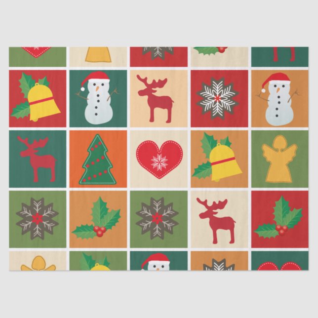 Papier Mousseline papier de mouchoirs de noël (Recto)