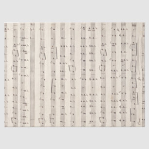 Papier Mousseline Papier de musique vintage feuille pour découpage