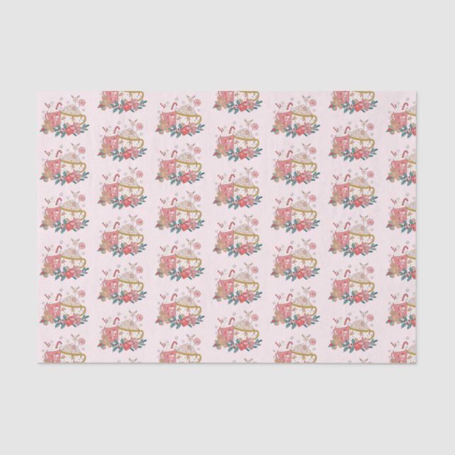 Papier Mousseline Papier de Noël mignon (Recto)