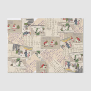 Papier Mousseline Papier de Noël pour enfants français vintages