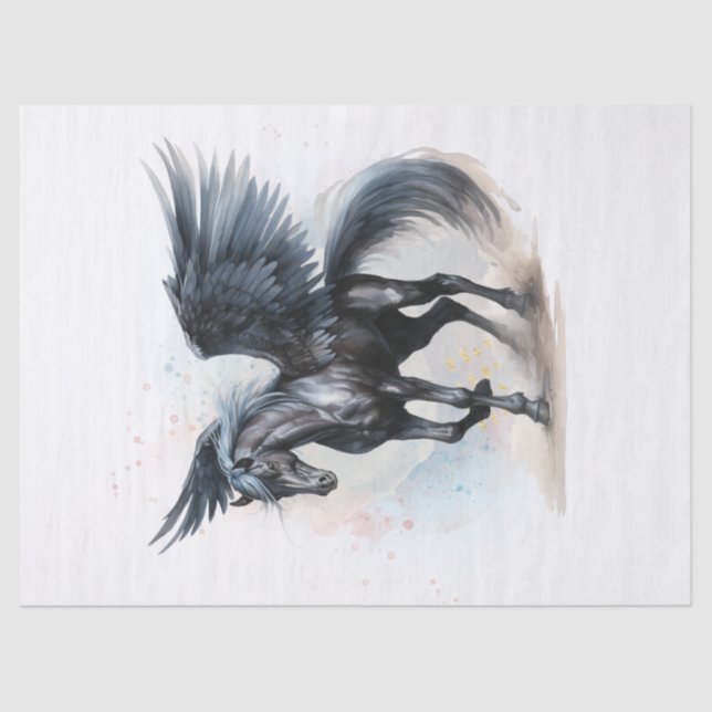 Papier Mousseline Papier de papier de décolpage Pegasus Watercolor (Recto)