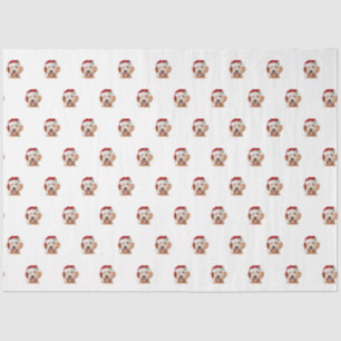 Papier Mousseline Papier de papier de griffe dorée de Noël