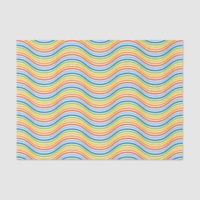 Papier Mousseline Papier de papier de papier de fond couleur Wavy Li (Recto)