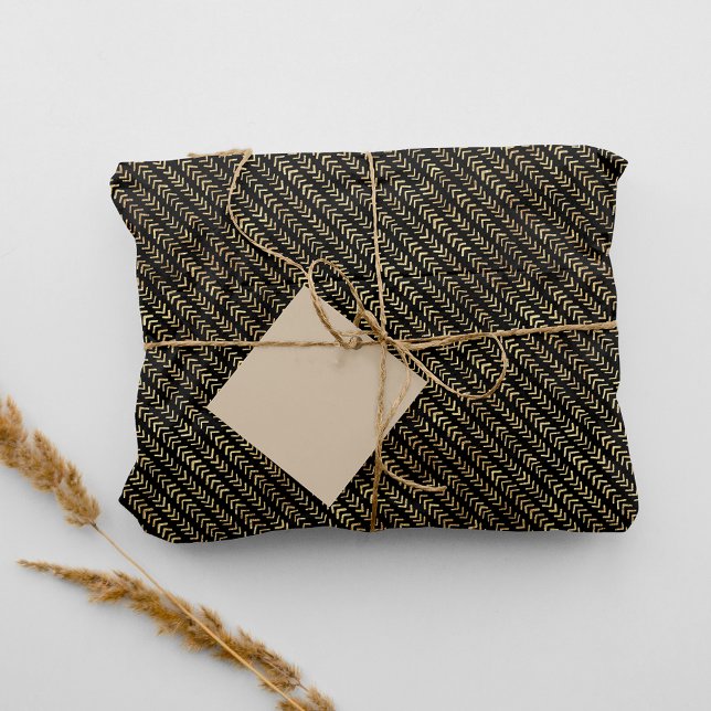 Papier Mousseline Papier de papier de tissus Motif de la flèche d'or (Créateur téléchargé)