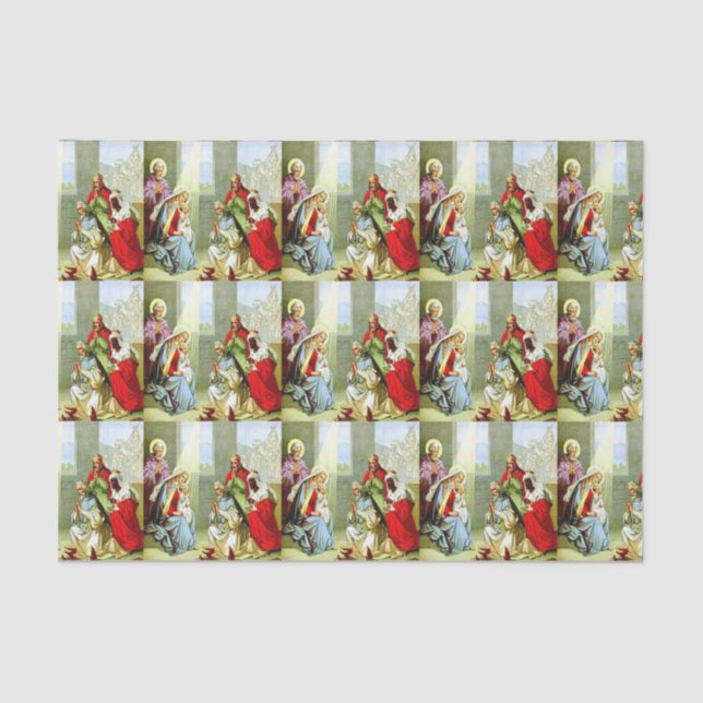 Papier Mousseline Papier de papier de tissus pour trois hommes sages (Recto)