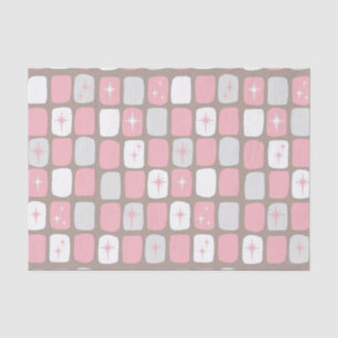 Papier Mousseline Papier de papier de tissus Retro Rose Starburts