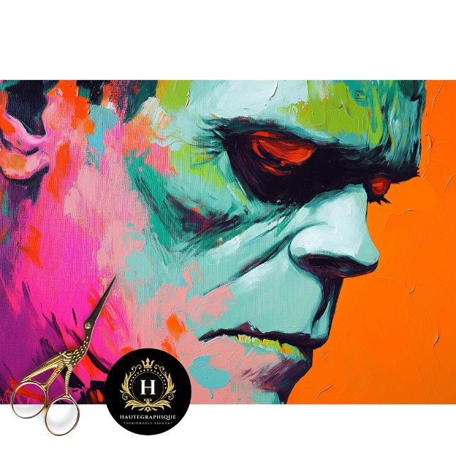 Papier Mousseline Papier de papier Frankenstein Decoupage (Créateur téléchargé)